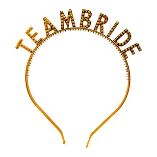 Altın Renk Team Bride Taç – Gelin ve Nedime Tacı