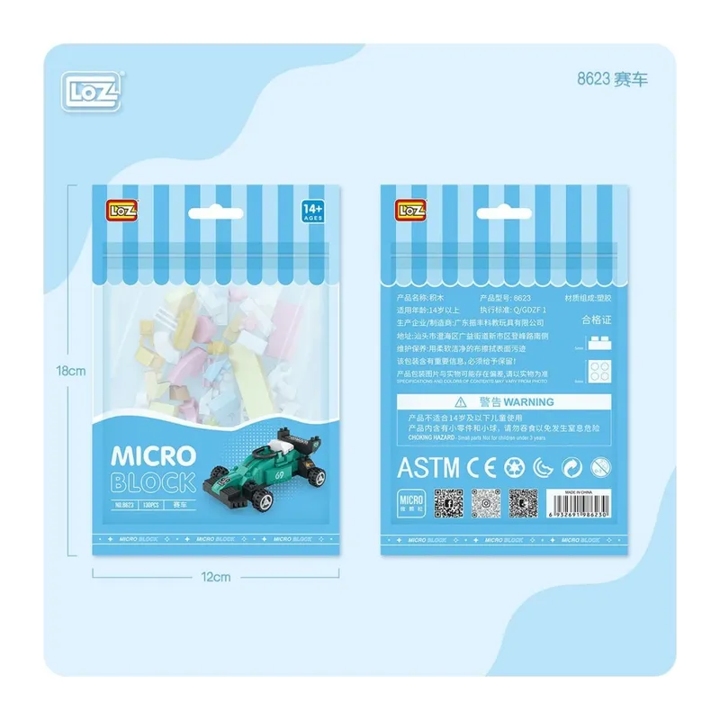 LZ8623 LOZ Araba Blok Seti Mini Poşet -Vagon life