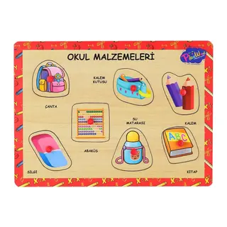 ONY-196-197 Ahşap Tutmalı Okul Malzemeleri