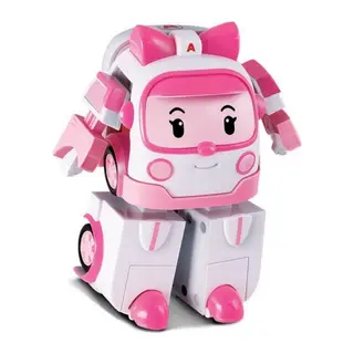 Robocar Poli Transforming Robot Figür Amber