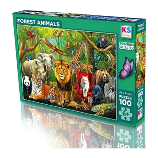 31504 Forest Anımals 100 Parça Puzzle