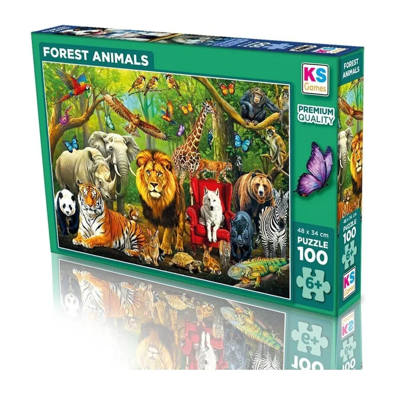 31504 Forest Anımals 100 Parça Puzzle