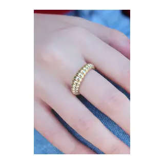 Gold Renk Sarmal Model Kadın Yüzük