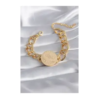 316L Çelik Gold Renk Reşat Model Samanyolu Kadın Bileklik