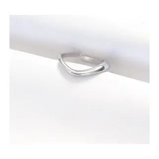 Yassı Silver Renk Ayarlanabilir Yüzük