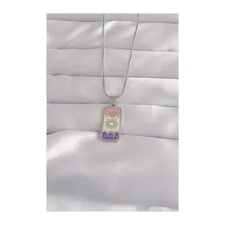 316L Çelik Gümüş Renk Karışık Mineli Ay Figür Tarot Kolye
