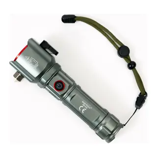 GP-218 TG LED Uzun Menzilli Şarjlı El Feneri Cam Kıracaklı Taktik Fener