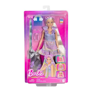 JCT72 Barbie Upuzun Muhteşem Saçlı Bebek - Saç Tasarım Oyun Seti