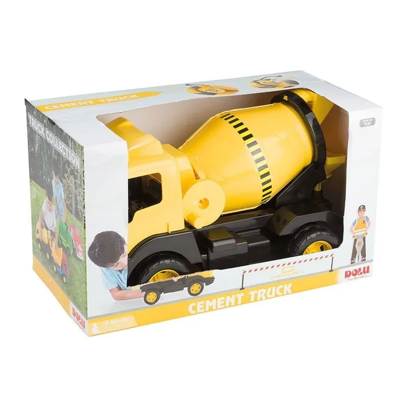 7121 Oyuncak -cımento Kamyonu Pencelı Kutuda 42 Cm