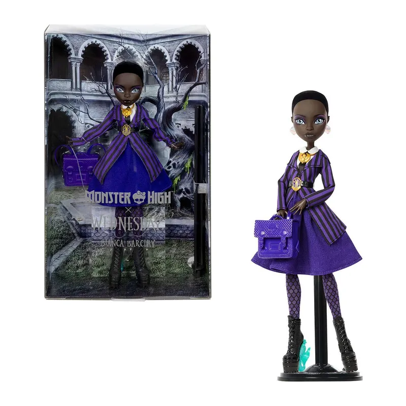 JDR71 Monster High Koleksiyon - Wednesday Bianca Bebek