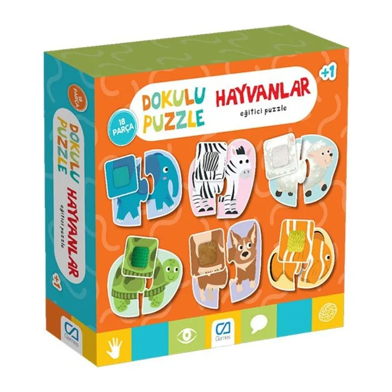CA.5126 Dokulu Puzzle Hayvanlar