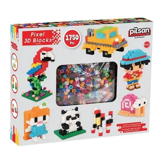 03 616 Pixel 3D Bloklar 1750 Parça -Pilsan Oyuncak