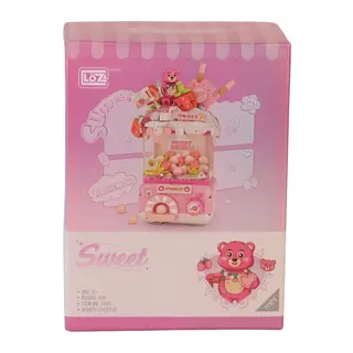 LZ1680 LOZ Sevimli Gashapon Makineleri PEMBE BLOCK OYUNCAK 428 PARÇA