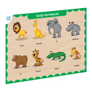 CAAHS-3213 Ca Games Ahşap Vahşi Hayvanlar Bul-tak