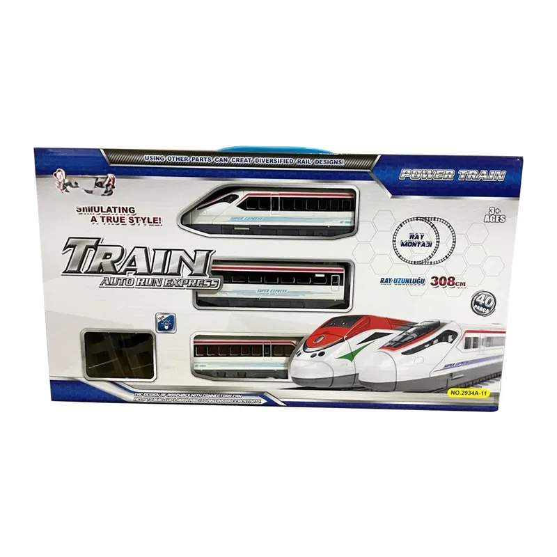 LE-2934A-11 40PCS Isıklı 308CM Hızlı Tren Set