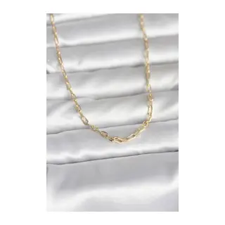 CM 14K Gold Renk Ataç Zincir Model 50 cm Kadın Kolye