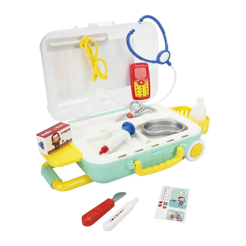 S00004676 Doktor Set Çekçekli Bavul 18 Prç