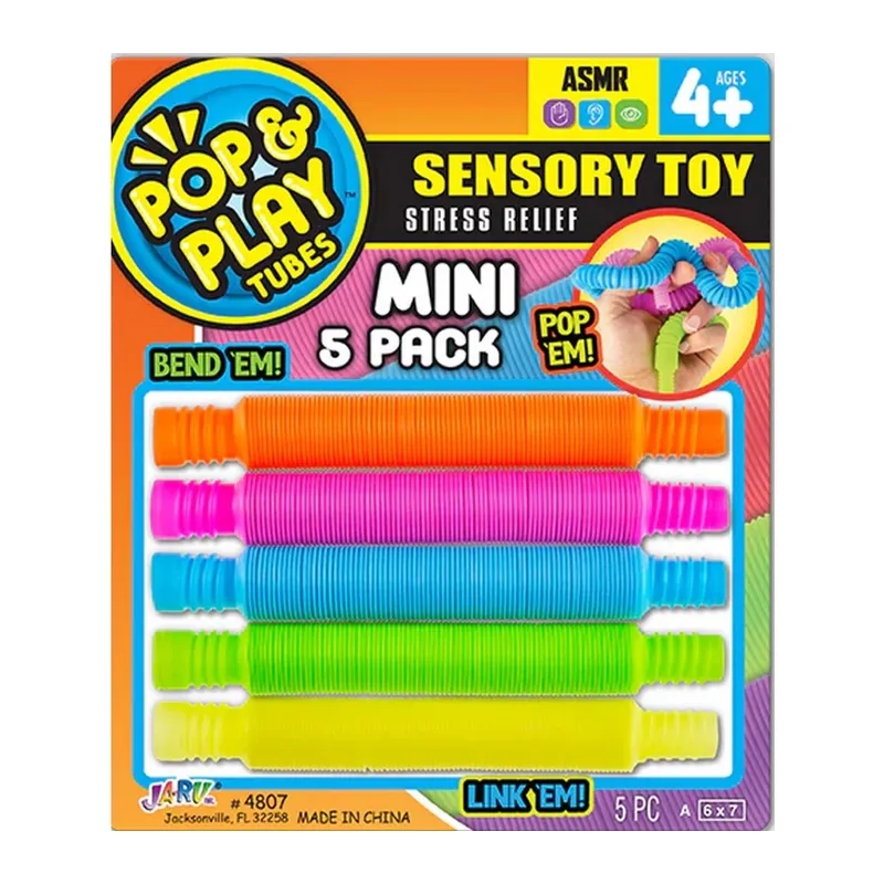 Pop & Play Tubes Duyusal Stres Oyuncağı NessiWorld 5'li