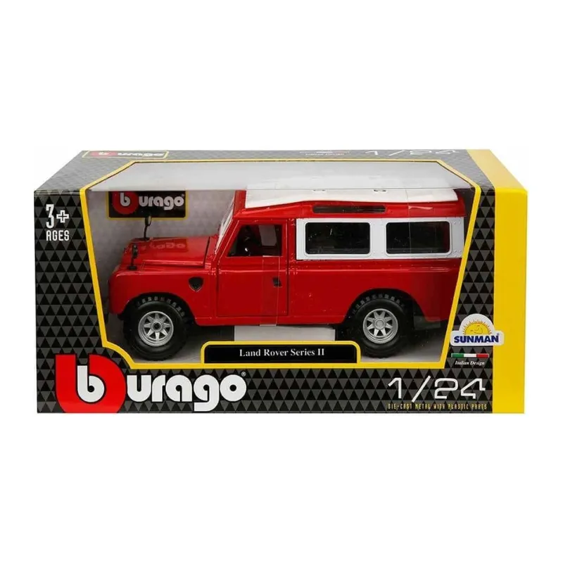 22063 Land Rover Series II Model Araba 1:24 Kırmızı -NessiWorldman