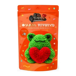 Yeni Başlayanlar İçin Kurbağa Amigurumi Örgü Kiti