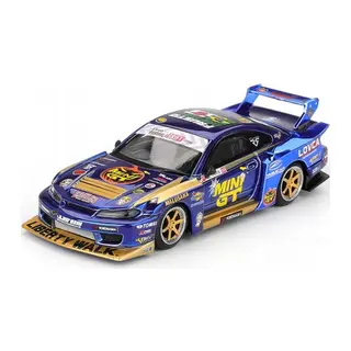 1/64 MODEL ARAÇ S15 SILVIA Team MINI GT Liberty Walk 2025 Formula Drift Halloween Special