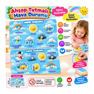 284/285 Ahşap Tutmalı Hava Durumu adet fiyatıdır