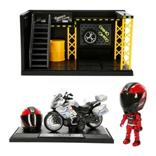 1:12 Sesli ve Işıklı Benelli Polis Die Cast Çek Bırak Motosiklet ve Tamir Atölyesi Seti adet fiyatıdır