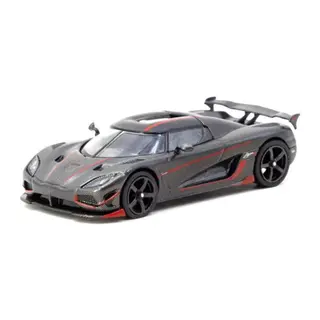 1/64 Model Araç Agera RS Black Carbon Fiber / Red Accents