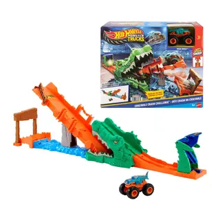 JJN45 Hot Wheels Monster Trucks Timsahı Devir Oyun Seti