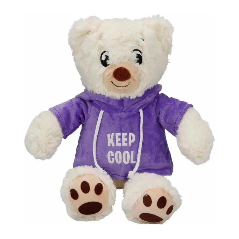 3192 Kapüşonlu Peluş Ayı 30 cm