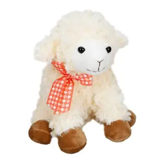Oturan Peluş Kuzu 24 cm