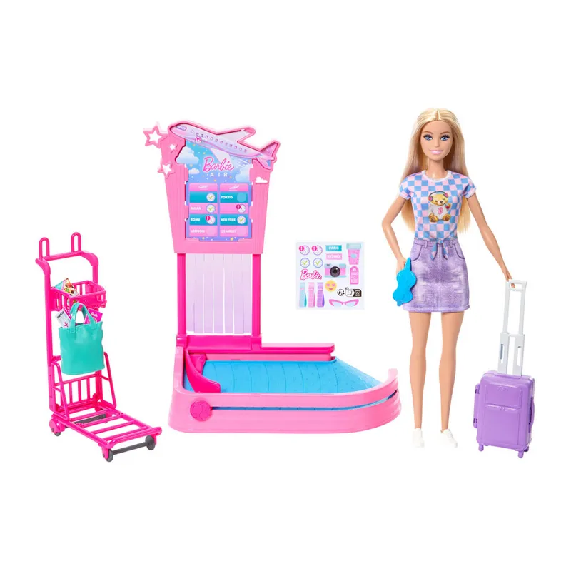 JMJ49 Barbie Malibu ve Bagaj Teslim Oyun Seti