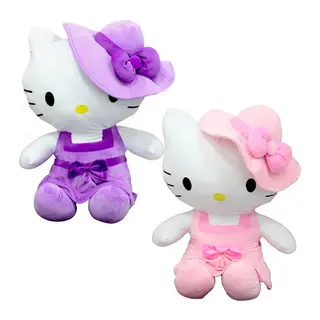 Peluş Hello Kitty Elbiseli Şapkalı 36 cm