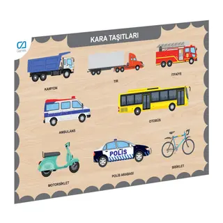 675 CAAHS-3200 Ca Games Ahşap Kara Taşıtları Bul-tak