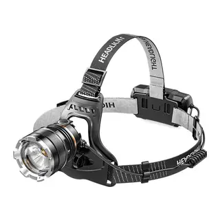 PS-8002 XHP50 LED Sensörlü Zoomlu Profesyonel Şarjlı Kafa Feneri – Yüksek Işık Gücü, Alüminyum Gövde, Micro USB