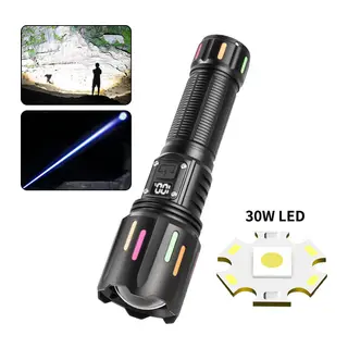 PS-9954 30W Zoomlu Led Powerbank Özellikli Şarjlı Profesyonel El Feneri