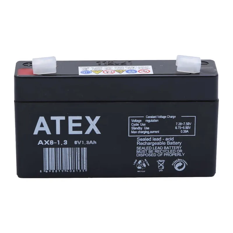 AX6-1.3 6V 1.3Ah Akü