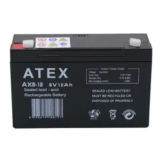 AX6-12 6V 12Ah Akü