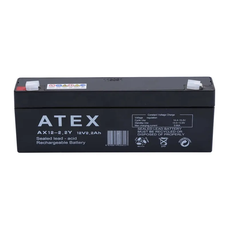 AX12-2.2 12V 2.2Ah Yatay Akü
