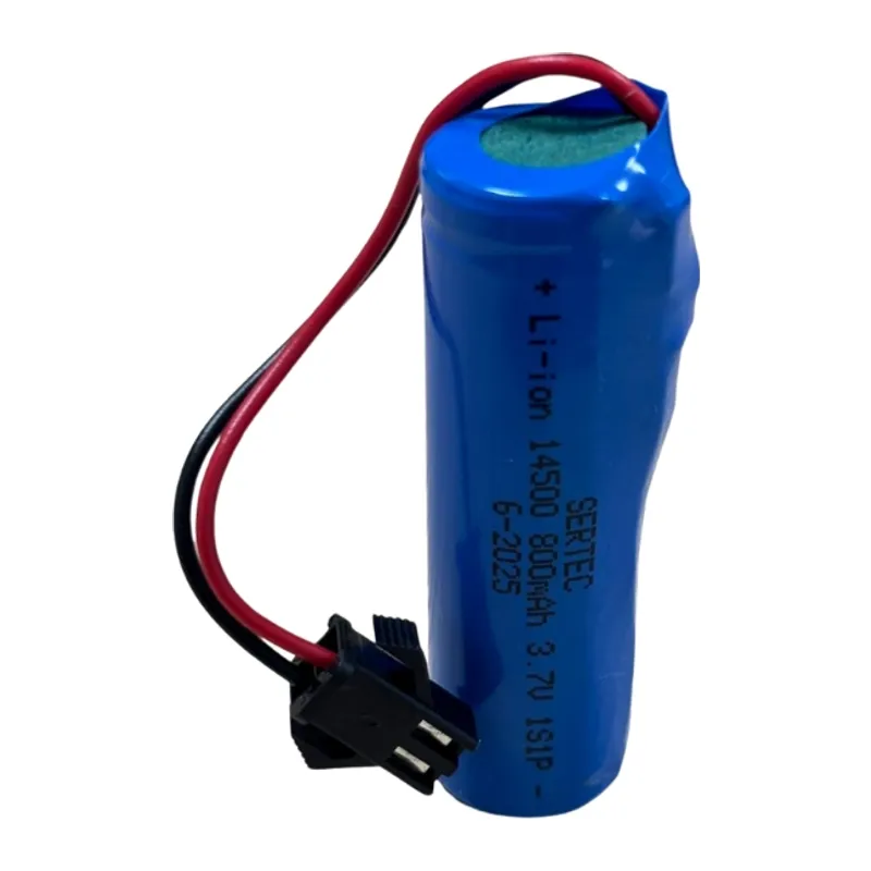 14500 800 Mah 3.7V 1S1P Devreli Soketli Oyuncak Pili