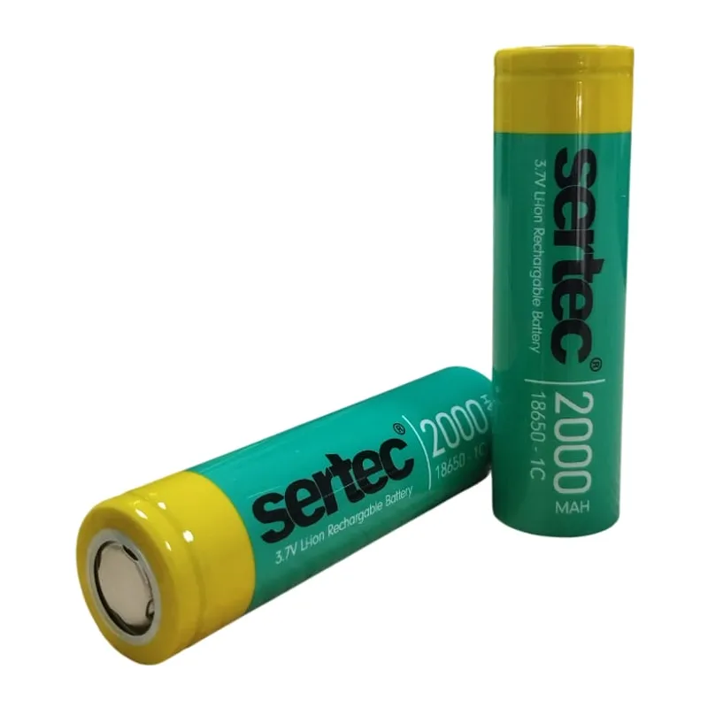 18650 3.7V 2000 Mah 1C Li-Ion Şarjlı Pil