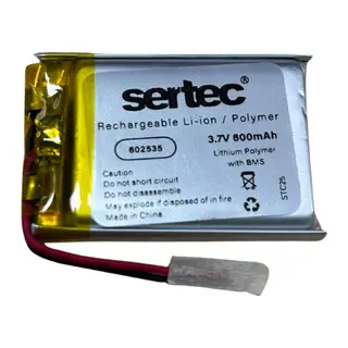 602535 3.7V 600 MAh Li-Polymer Pil (Devreli/1.5A)