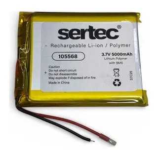 105568 3.7V 5000 mAh Li-Polymer Pil (Devreli/1.5A)