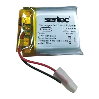 602425 3.7V 300mAh Li-Polymer Pil (Devreli/1.5A)