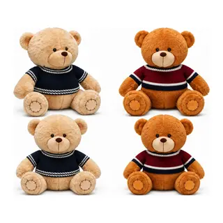 2001008PELUŞ AYI OTURAN KAZAKLI 42 CM (adet fiyatıdır)