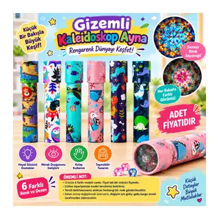 Gizemli Kaleidoskop Ayna (adet fiyatıdır)