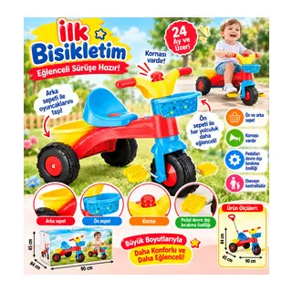 7007 İlk Bisikletim Tutamaklı