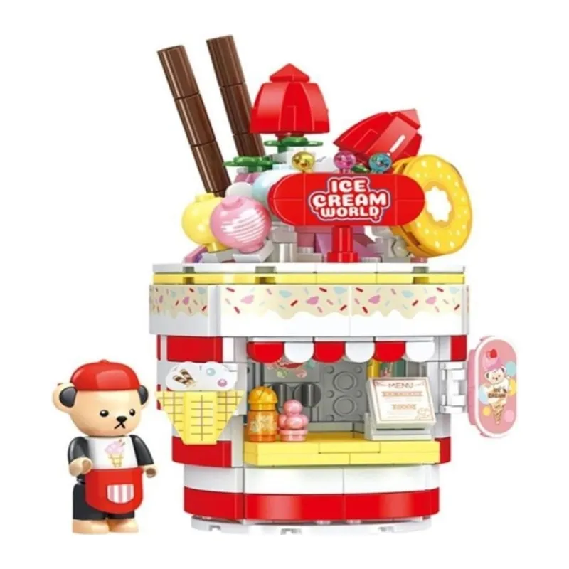 P881202 Teddy Dondurma Salonu 369 Parça Block Oyuncak
