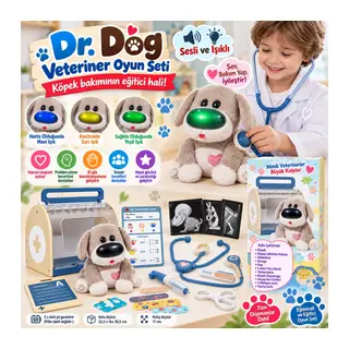 Sesli ve Işıklı Dr.Dog Veteriner Oyun Seti