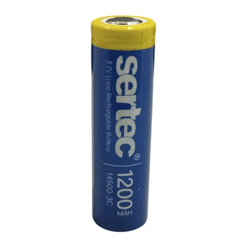 3.7V Li-ion 14500 AA - 1200 mAh 3C Şarjlı Pil